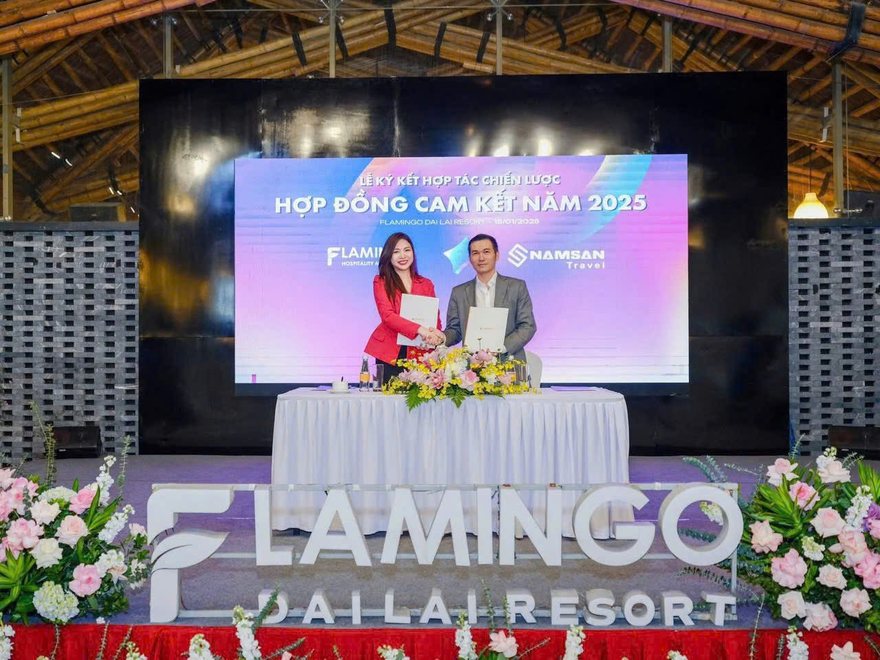 Lễ ký hợp đồng cam kết với Flamingo Đại Lải Resort